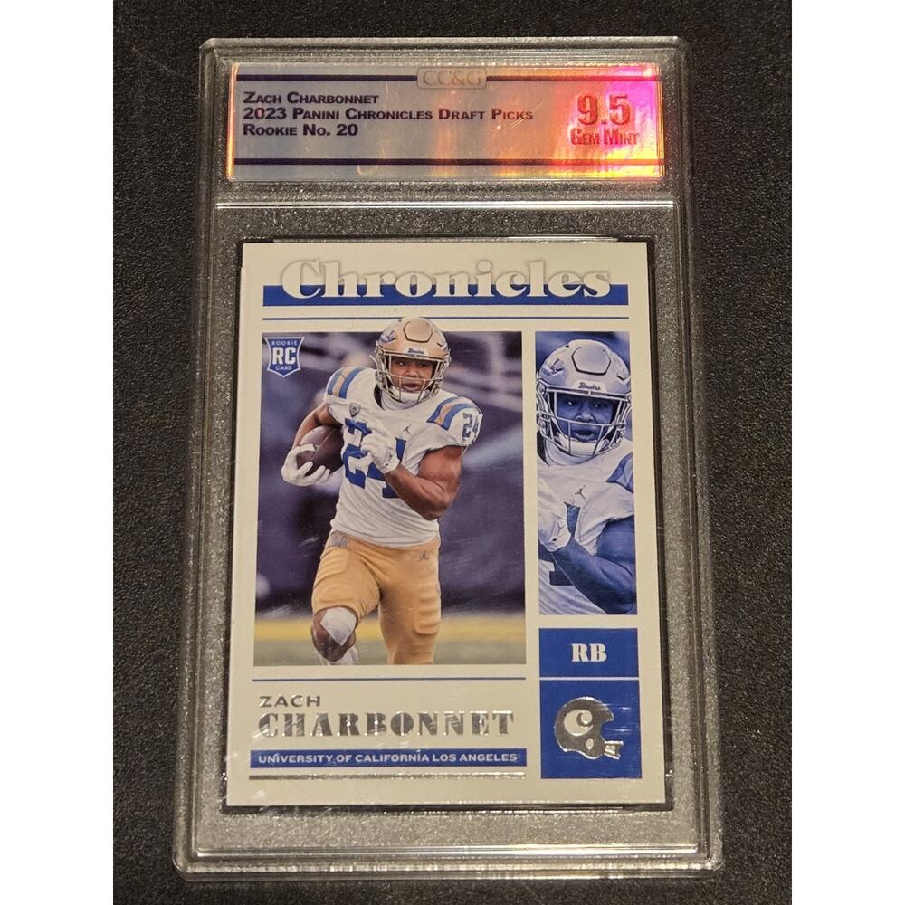 2023 Panini Chronicles Draft Picks #20 Zach Charbonnet CC&G 9.5